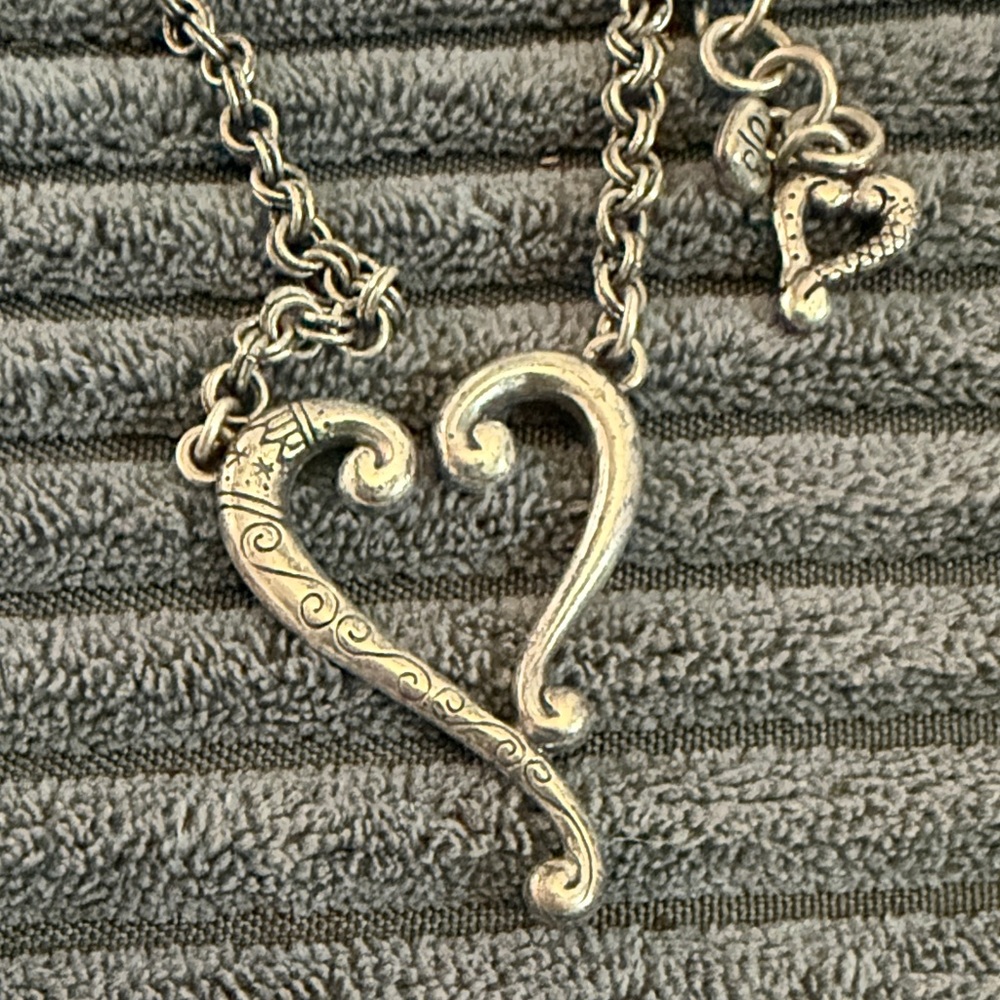 Brighton Adore Me Heart Silver Necklace